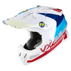 ΚΡΑΝΟΣ ΜΗΧΑΝΗΣ OFF ROAD SCORPION VX-22 AIR ARES WHITE BLUE RED