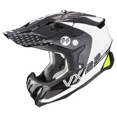 ΚΡΑΝΟΣ ΜΗΧΑΝΗΣ OFF ROAD SCORPION VX-22 AIR ARES WHITE BLACK NEON YELLOW