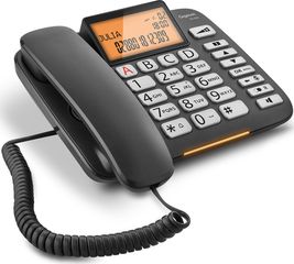 Gigaset DL580 Black Σταθερό Ψηφ.Τηλέφωνο,φωτ.οθόνη,αναγνώρ.κλήσης,ανοιχτή συνομιλία, μεγάλα πλήκτρα