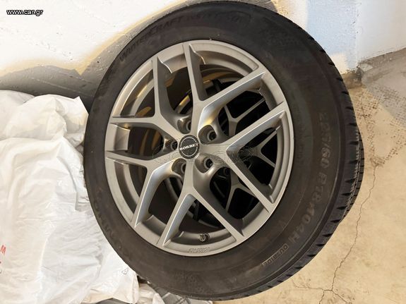 4 ΖΑΝΤΟΛΑΣΤΙΧΑ BORBET ΜΕ ΧΕΙΜΕΡΙΝΑ 225/60/R18 ΑΠΟ NISSAN X-TRAIL 5χ114.3