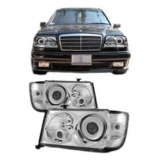 Μπροστινά Φανάρια Set Για Mercedes-Benz E-Class W124 93-95 Projectors Χρωμίου H1/H1/H3 Manual Sonar