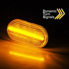 Πλαϊνά Φλας Φτερού Για Smart / Renault / Nissan / Opel / Dacia Led Dynamic White 2 Τεμάχια-thumb-1