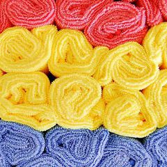 Πετσέτα Γενικής Χρήσης Microfiber V8 Κίτρινο / Ροζ / Μπλε 40x40cm 1 Τεμάχιο-thumb-4