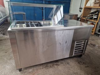 Ψυγείο βιτρίνα σαλατών 160εκ με πάσο κ εσωτερική μηχανή