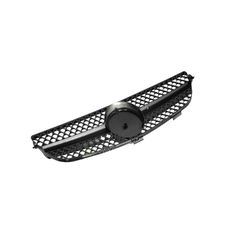 Μάσκα Για Mercedes-Benz CLK-Class W209 03-09 Amg Look Με Μονή Γρίλια Μαύρη Γυαλιστερή 1 Τεμάχιο-thumb-3