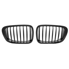Καρδιές Μάσκας Για Bmw 3 E46 99-03 Coupe/Cabrio Μαύρο Ματ Με 8 Γραμμές 2 Τεμάχια-thumb-1
