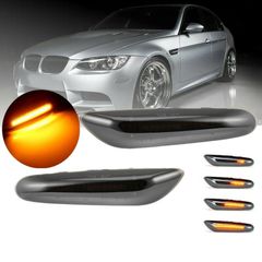 Πλαϊνά Φλας Φτερού Για Bmw 1 E81 / E82 / E87 / E88 / 3 E90 / E91 / E92 / E93 / X1 E84 / X3 E83 Led Dynamic Φιμέ 2 Τεμάχια