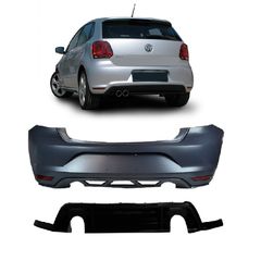 Πισινός Προφυλακτήρας Για VW Polo 6R 09-17 GTI Look