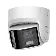 Δικτυακή κάμερα Turret Hikvision 4MP ColorVu πανοραμικής θέασης 180° με 2 αισθητήρια 2MP & 2 φακούς 2.8mm 140×145.6mm