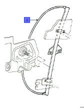 ΓΡΥΛΟΣ ΠΑΡΑΘΥΡΟΥ ΔΕΞΙΑ FORD FIESTA 1989-1996