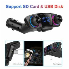FM Transmitter M20 Με Bluetooth 2 USB Οθόνη LCD 12-24 Volt Μαύρο 1 Τεμάχιο-thumb-3
