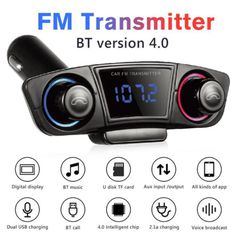 FM Transmitter M20 Με Bluetooth 2 USB Οθόνη LCD 12-24 Volt Μαύρο 1 Τεμάχιο-thumb-1