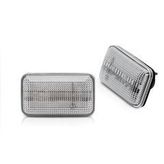 Πλαϊνά Φλας Φτερού Για Audi 100 82-94 / 200 82-91 / Α6 C4 94-97 / 80 91-96 Dynamic Led White 2 Τεμάχια