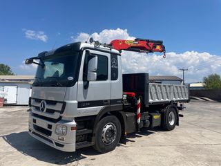 Ανατροπή + Γερανός Mercedes-Benz 2010 1836 Actros MP III Palfinger 16502 Ανατροπή ελληνική