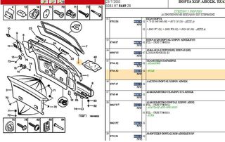 ΠΑΡΜΠΡΙΖ CITROEN ZX ΠΙΣΩ BREΑΚ , 8744A3