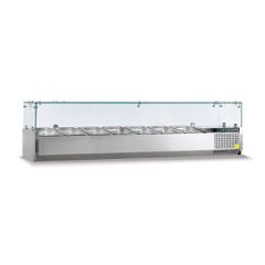 Βιτρίνα Set up μήκους 1500mm για GN 1/4