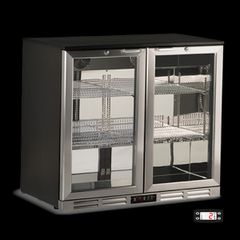 Βιτρίνα συντήρησης Back Bar Inox με ανοιγόμενες πόρτες