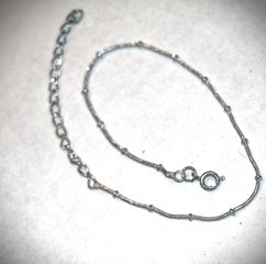 Αλυσίδα ποδιού Sterling silver 925, 26cm από κλείσιμο καταστήματος RQ037