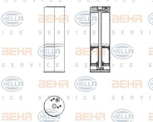BEHR-HELLA ΞΗΡΑΝΤΗΡΑΣ, A/C MERCEDES-BENZ HELLA 8FT 351 196-581