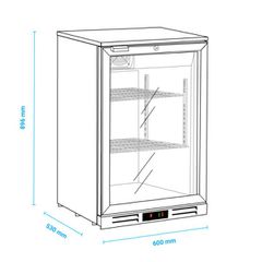 Βιτρίνα συντήρησης μονή Back Bar-thumb-2