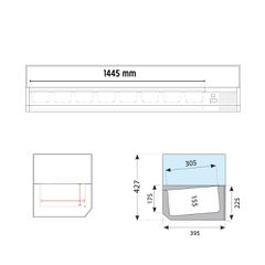 Βιτρίνα Set up μήκους 1800 mm για GN-thumb-4