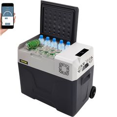 VEVOR Car Refrigerator 50L Compressor Portable Μικρό Ψυγείο Αυτοκινήτου Ψυγείο Καταψύκτης Vehicle Car Truck RV Boat Mini Electric Cooler for Driving Travel Fishing Outdoor and Home