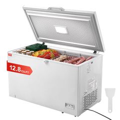 VEVOR Chest Freezer 12,8 cu.ft / 345 L Μεγάλη κατάψυξη & 4 αφαιρούμενα καλάθια