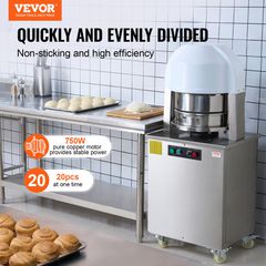 VEVOR Electric Dough Divider 20PCS Automatic Dough Cutter Bread Maker for Bakery-thumb-1