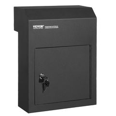 VEVOR Through The Door Key Drop Box 12x6x16" γραμματοκιβώτιο με κλειδαριά 1,8"12" Μαύρο