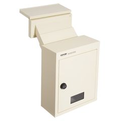 VEVOR Through The Wall Drop Box 12,5x6,3x16,9" Γραμματοκιβώτιο με Κωδική Κλειδαριά Μπεζ