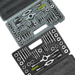 VEVOR Tap and Die Set 80Pcs Metric and SAE Standard Bearing Steel Threading tool