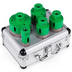 VEVOR 5 Pcs Diamond Hole Saw Set Diamond Drill Core Bits, M14 25/40/45/50/68MM Τρυπάνι κοπής τρυπών, M14 νήμα Point-Accurate Drilling for Tiles Ceramic Granite