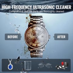 VEVOR 6L Ultrasonic Cleaner με Heater Timer & Basket Digital Sonic Machine-thumb-5