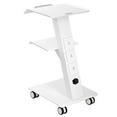 VEVOR Καρότσι Τρόλεϊ Dental Lab Κινητό τροχαίο καρότσι σερβιρίσματος 3 στρώσεων με υποδοχή