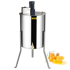 VEVOR Electric Honey Extractor Μελισσοκομικός Εξοπλισμός 4/8 Κουφώματα Ανοξείδωτο