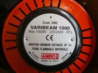 IANIRO  1000W TUNGSTEN ΦΩΤΙΣΤΙΚΟ