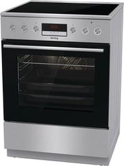 Korting KEC6C60XPC Κουζίνα Ελεύθερη με Κεραμικές Εστίες 71L Inox