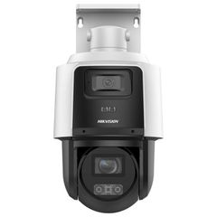 Διπλή δικτυακή κάμερα TandemVu Hikvision μια σταθερή πανοραμική κάμερα 4MP & μια κινητή (ptz) 4MP με εμβέλεια 30m IP66