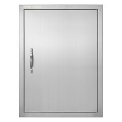 VEVOR BBQ Access Door, 508x686 mm Μονή Πόρτα Κουζίνας, Εξωτερική Πόρτα από ανοξείδωτο ατσάλι, Επίτοιχη Πόρτα με Χειρολαβή, για BBQ Island, Ψητοπωλείο, Εξωτερικό ντουλάπι