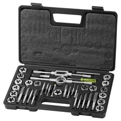 VEVOR Tap and Die Set 40Pcs Metric Size M3 to M12 Bearing Steel Threading tool