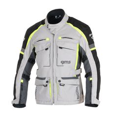 ΜΠΟΥΦΑΝ ΜΗΧΑΝΗΣ GMS 3 IN 1 TOUR JACKET EVEREST GREY BLACK YELLOW