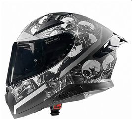 ΚΡΑΝΟΣ FULLFACE PILOT SNAKE SV SKULL ΜΑΤ + ΦΙΜΕ ΖΕΛΑΤΙΝΑ ΕΞΤΡΑ 22.06 (MEDIUM)