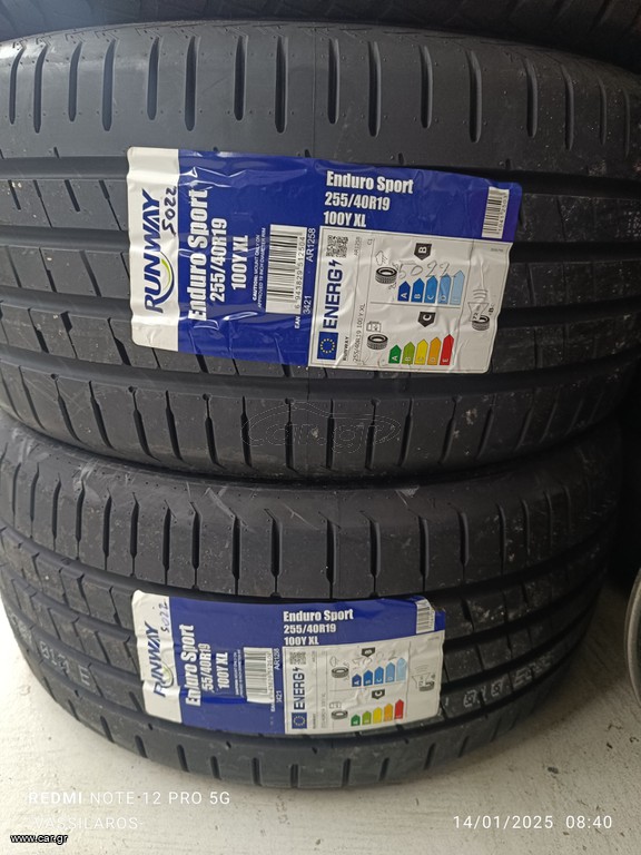 255/40/19 RUNWAY  2TEAXIA   DOT5022