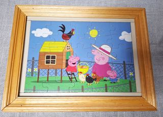 Peppa το Γουρουνακι Puzzle σε Καδρο