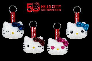 HELLO KITTY - Assortment of 48 Keychain Plushs - 4 models- 7cm
