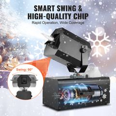 VEVOR Snow Machine 2000W Wireless Remote Swing Machine Snow Making for Holiday-thumb-2