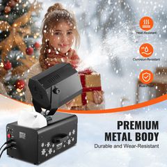 VEVOR Snow Machine 2000W Wireless Remote Swing Machine Snow Making for Holiday-thumb-4