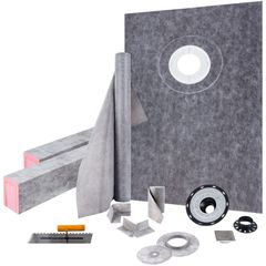 VEVOR Waterproofing Shower Kit Σετ Ντους Δίσκος 38''x60'' με Offset Drain PVC