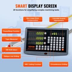 VEVOR Digital Readout 16'' & 18'' & 38'' Linear Scale 3 Axis DRO Display Kit-thumb-2