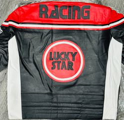 Μπουφάν Δερμάτινο μοτοσικλέτας LUCKY STAR 3XL-thumb-3